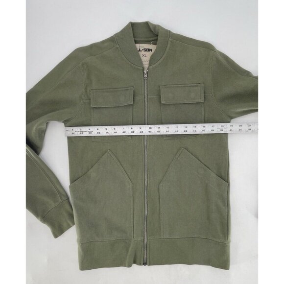 All-Son Brand Men’s Olive Green Military Style Jacket Size Small Normcore Preppy - Picture 10 of 10